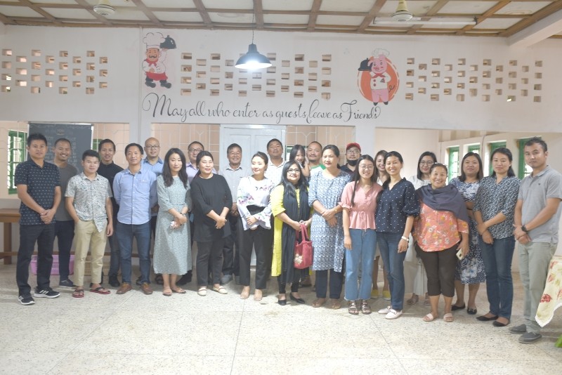 The Alumni Association Patkai Christian College (AAPCC) dedicated its cafeteria on March 14. Rev Vichükho Ngukha, an alumnus and chaplain of the college, said the dedicatory prayers. The alumni association will be running the cafeteria at the new campus with the goal of repairing the roads in the campus and other developmental projects.